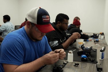 Student smiling with confidence