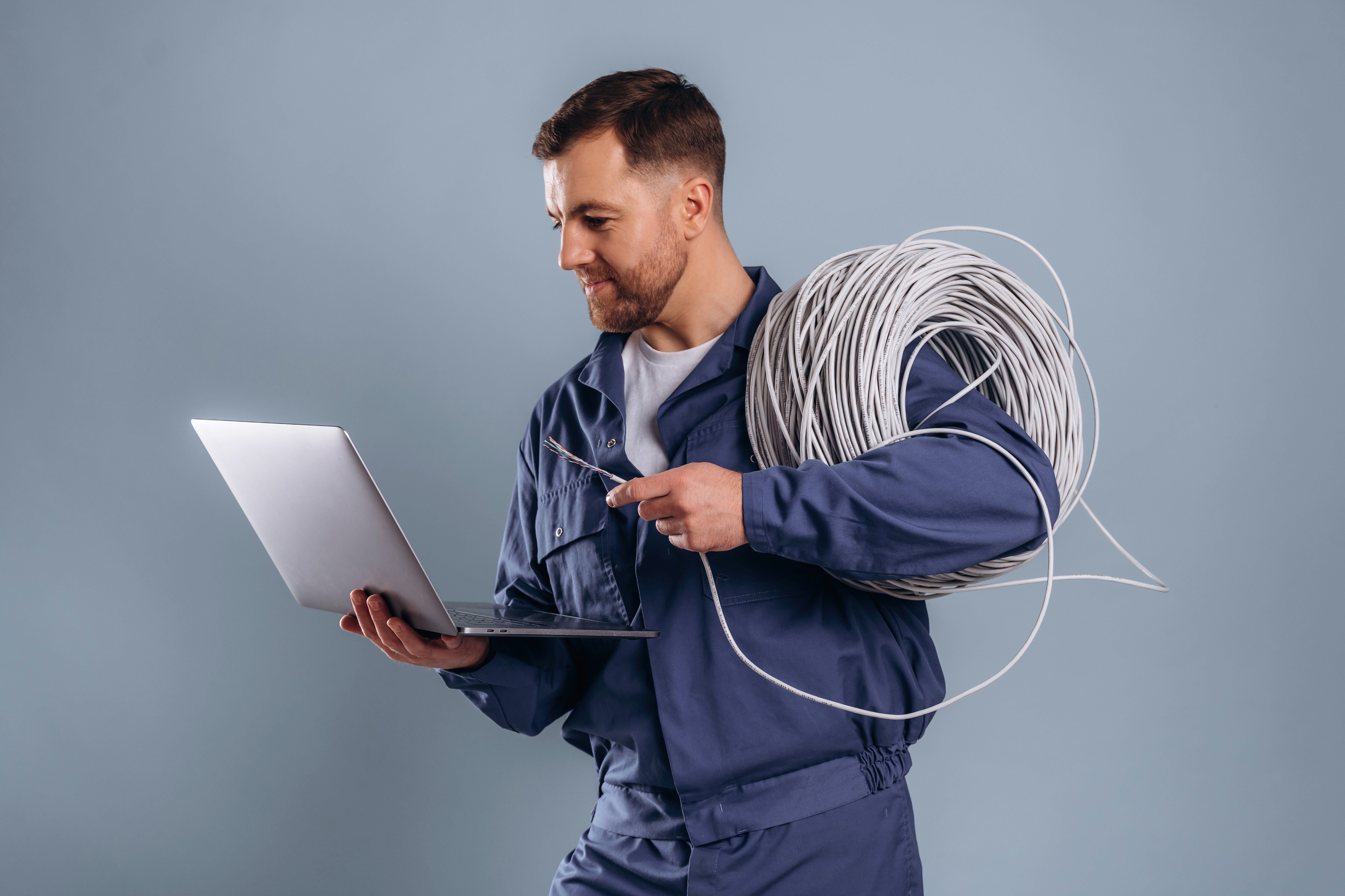 ISP Technician at work